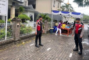 Polres Bandara Ngurah Rai Siapkan Pengamanan untuk Ibadah Minggu di Gereja Ekklesia