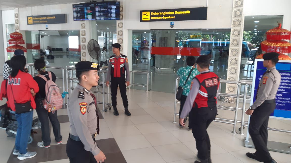 Polres Bandara Ngurah Rai Gelar KRYD di Area Domestik Bandara